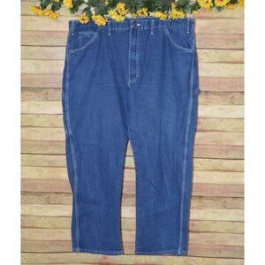 Dickies Men's 44 x 30 Denim Cargo Blue Jeans Size 44 X 30 Straight Leg Workwear